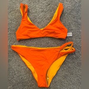 Vibrant Orange Bikini Set